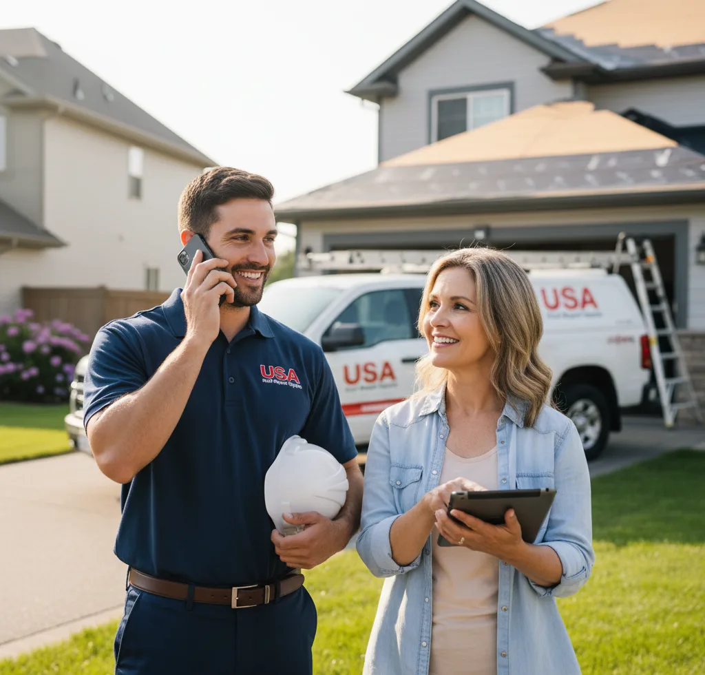 USA Roof Repair Experts customer support in Crandall